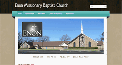 Desktop Screenshot of enonbaptistgilmer.com